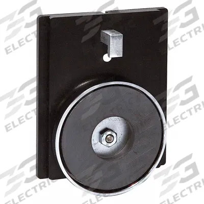 RETRACTA-BELT Magnetic/Clip Mount Plate: Black, 4 in Overall Ht - Mountable Receivers for Retractable Belt Barriers