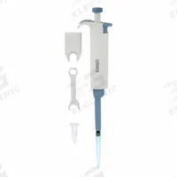 DLAB Single-Channel Pipettor: 1,000 ul Capacity - Max, Manual Fixed Volume, 0.3% Accuracy (MPN 61TA41). Key specifications — Color: Blue; Brand: DLAB; Pipetter Type: Manual Fixed Volume; Product Type: Single-Channel Pipettor.