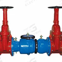 ZURN Double Check Backflow Preventer: 350, 6 in Pipe Size, Flange x Flange, 44.63 in Overall Lg, 350 (MPN 6-350). Key specifications — Shut-Off Valve Type: NRS Gate Valve; Connection Type: Flange x Flange.