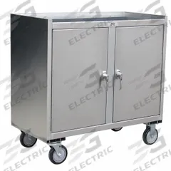 JAMCO Mobile Cabinet Workbench: 37 in x 21 in, Stainless Steel, 1,200 lb Overall Load Capacity (MPN YW136U500). Key specifications — Assembly: Fully Assembled; Brand: JAMCO.