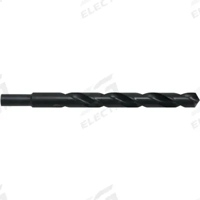 CLE-LINE Reduced Shank Drill Bit: 1/2", 118° Point - Reduced-Shank High-Speed Steel Jobber-Length Drill Bits