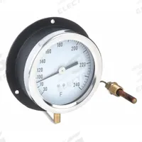 APPROVED VENDOR Analog Panel Mount Thermometer: 30°F to 240°F, ±1°F Scale Division, 4.5 in Dial Dia (MPN 12U661). Key specifications — Brand: APPROVED VENDOR; Accuracy: ±1 °F Scale Division.