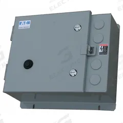 EATON NEMA Magnetic Motor Starter: Non-Reversing, 3 Poles, NEMA Size 4, 135 A, 24V AC Coil (MPN ECN0542TAA-R63/F). Key specifications — attr211388: EATON; attr951451: 1NO/1NC; attr951453: 24V AC; attr951489: Three; attr984425: 1NO/1NC; attr984429: Pilot Light; attr997361: None (Not Applicable to Electronic Overloads).
