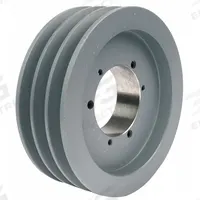 APPROVED VENDOR V-Belt Pulley: B90, 3 Groove, 9.35 in OD, Bushed Bore, SK, Quick Detachable (MPN 903B). Key specifications — Pulley Industry Number: B90; Pitch Diameter: 9 in (5L, B); For Belt Section (broad, with similar types): 4L, A, or AX.