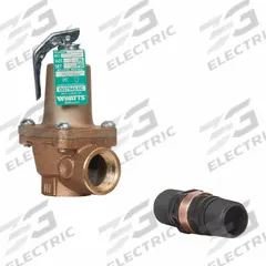 WATTS Relief Valve: FNPTF x FNPTF, 3/4 in x 3/4 in, Bronze, 20 psi Max. Op Pressure (MPN 3/4 174A 030 FS). Key specifications — Brand: WATTS.