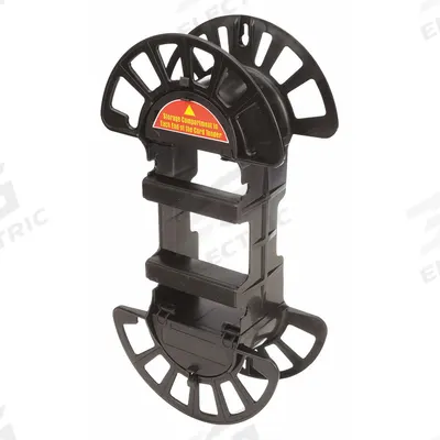 APPROVED VENDOR Hand Wind Cord Reel: Capacity: Holds Up to 100 ft, Hand Held Mount, Black - Cord Storage Reels