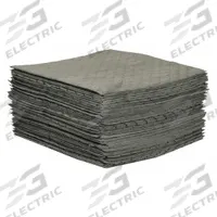 CONDOR Sorbent Pad: 104 oz Volume Absorbed Per Pad, 30 in x 30 in Pad Size (L x W), Gray, 50 PK (MPN 436M77). Key specifications — Brand: CONDOR; Perforated: Perforated; Material: Polypropylene.
