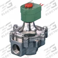 REDHAT Solenoid Valve: 2-Way, Normally Open, 1 in Pipe Size, 110V AC/120V AC, High Flow, NBR Seal (MPN 8215C053). Key specifications — Brand: REDHAT; Pipe Size: 1 in; Voltage: 120V AC.