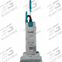 MAKITA Upright Vacuum Cleaner: 15 in Cleaning Path Wd, 64 cfm Air Flow, 21.4 lb Wt, HEPA, Bag, White (MPN GCV09Z). Key specifications — Color: White; Series: XGT®; Vacuum Motor Type: Brushless; Includes Onboard Hose: Onboard Hose Included; Head Height Adjustment: 5-Position; Brand: MAKITA; Includes: HEPA Filter; Independent Brush Motor: No.