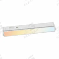 LED Under Cabinet Fixture: 22 in Lg, 830 lm, 2700K/3000K/3500K/4000K/5000K, 11 W, White, Aluminum (MPN UC22-5K-HL-USB). Key specifications — attr1262778: 120V AC; attr1262749: Plug-In or Hardwired; attr1262754: Integrated LED; attr1262758: Aluminum; attr1262760: Yes; attr1262765: LED; attr1262776: High/Low/Off; attr1262780: 5000K.