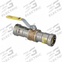 VIEGA MEGAPRESS Manual Two-Way Ball Valve: 1 1/4 in, Bronze, Straight, 125 psi Max. Pressure (CWP) (MPN 30615). Key specifications — Brand: VIEGA MEGAPRESS; Handle: Locking Lever.