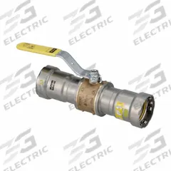 VIEGA MEGAPRESS Manual Two-Way Ball Valve: 1 1/4 in, Bronze, Straight, 125 psi Max. Pressure (CWP) (MPN 30615). Key specifications — Brand: VIEGA MEGAPRESS; Handle: Locking Lever.