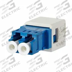 METZ CONNECT Fiber Optic Adapter Insert: Plastic, Fiber Optic, 2 Ports, Equipped (MPN 1402L00820MI). Key specifications — Housing Material: Plastic; Includes Connector: Equipped; Product Type: LC-D Adapter; Connector Color: Blue; Connection Type: Fiber Optic.
