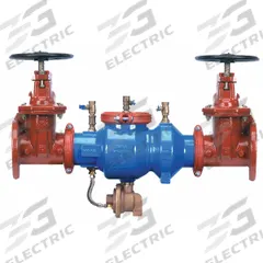 WILKINS Reduced Pressure Zone Backflow Preventer: 375A, Std Configuration, Ductile Iron, Flange (MPN 3-375A). Key specifications — Shut-Off Valve Type: NRS Gate Valve; Connection Type: Flange.