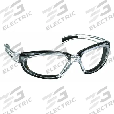 MCR SAFETY Safety Glasses: Clear Lens Color, Full-Frame, Anti-Fog, Clear Frame Color - Adjustable Comfort-Fit Gasketed Safety Glasses