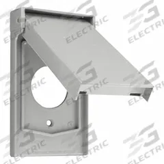 LEVITON Wall Plate: Thermoplastic Nylon, 1.60" Hole/Single Receptacle, 1 Gangs, 4 3/4 in Overall Ht (MPN 4980-GY). Key specifications — Brand: LEVITON; Color: Gray; Compatible with Product Type: Single Receptacle; Mounting Orientation: Vertical.