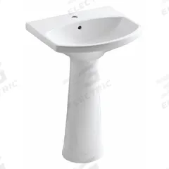 KOHLER Bathroom Sink: Vitreous China, White, Oval, 34 1/2 in Overall Ht, 22 3/4 in Overall Lg (MPN K-2362-1-0). Key specifications — Brand: KOHLER; Color: White; Sink Material: Vitreous China.
