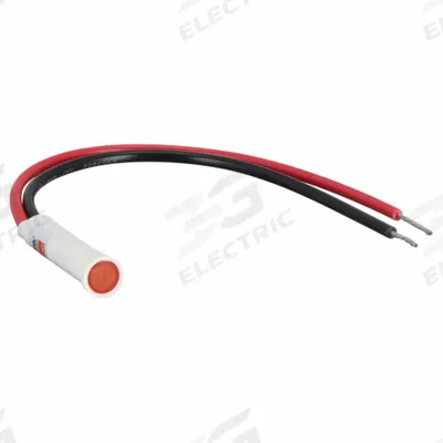 Dayton Flush Panel Light: 5/16 in Panel Mounting Hole Dia, LED - LED Indicator Pilot Lights