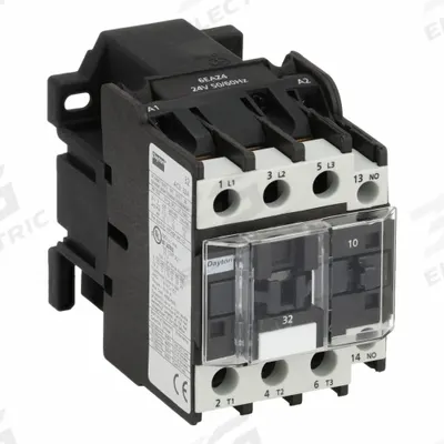Dayton Magnetic Contactor: Non-Reversing, 3 Poles, 3NO Contacts, 32 A - Non-Reversing IEC Contactors