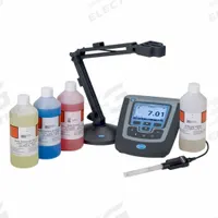 HACH pH Meter: ORP/pH, HQ411D Laboratory pH Meter/PHC101 Std Gel Filled pH Electrode with 1 m Cable (MPN 8509500). Key specifications — pH Accuracy: 0.001/0.01/0.1 pH; Temp Compensation: Automatic; Measurement Components Included: PHC101 Standard Gel Filled pH Electrode with 1 m Cable; Reagents and Solutions Included: pH Electrode Storage Solution (500 mL); Test Parameters: ORP; Other Accessories Included: Power Cord; Manufacturer Part Number: 8509500.
