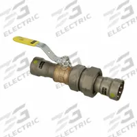 VIEGA MEGAPRESS Manual Two-Way Ball Valve: 3/4 in, Bronze, Straight, 125 psi Max. Pressure (CWP) (MPN 30695). Key specifications — Brand: VIEGA MEGAPRESS; Handle: Locking Lever.