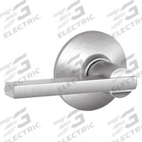 SCHLAGE Door Lockset: Passage Lever Locksets, Chrome, ADA Compliant (MPN F10 LAT 626). Key specifications — Ligature Resistance: Not Ligature-Resistant; Brand: SCHLAGE; Lockset Function ANSI Code: F75; Visual Indicator Message: No Message; Lockset Style: Latitude; ADA Compliant: Yes; Finish: Satin Chromium-Plated.