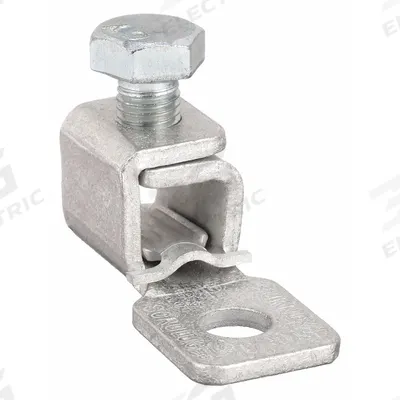 BURNDY Wire Connector: 4 AWG – 1/0 AWG Wire Sizes, 5/16 in Stud Size - Straight Mechanical Lugs