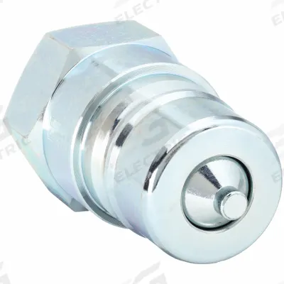 Parker Hydraulic Quick Connect Hose Coupling: 1/2 in Coupling Size, Steel - 6600 Series Hydraulic Quick-Connect Coupling Plugs