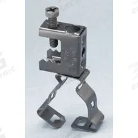 Beam Clamp: Steel, 1/2 in, 3/4 in Trade Size (MPN BC812M). Key specifications — Compatible Conduit Type: EMT; RMC; Nominal Conduit/Pipe/Threaded Rod: 3/4 in; Jaw Opening: Up to 1/2 in; Beam Flange Thickness: 1/2 in; Material: Steel; Finish: Corrosion Resistant Coated; Color: Silver.