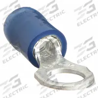 STA-KON Ring Terminal: Blue, Nylon Insulation, #10 Stud Size, 18 AWG to 14 AWG Wire Sizes, 600 V (MPN RB14-10). Key specifications — attr1308027: STA-KON; attr1356587: Serrated.