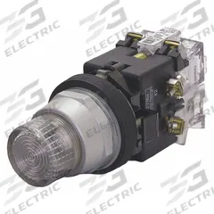 EATON Illuminated Push Button: Illuminated, Extended Profile, Metallic, 30 mm, 1NO (MPN HT8GBCAF7). Key specifications — Brand: EATON; Action: Momentary; Series: HT800; Push Button Material Type: Metallic.