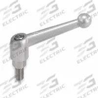 KIPP Adjustable Handle: Zinc w/ SS Thread, 1/4"-20, 64 mm Lg (MPN K0117.2A21X60). Key specifications — Brand: KIPP.
