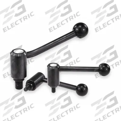 KIPP Adjustable Handle: Steel, 5/16"-18 Thread, 30 mm Thread Lg - Adjustable Tension Levers with Threaded Stud