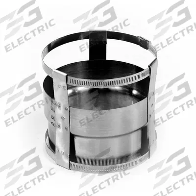 AMERI-VENT Flex Connector: 8 in Duct, All Fuel, 3 ft Lg, 1,200°F Max, 316, Stainless Steel - Flex Connectors