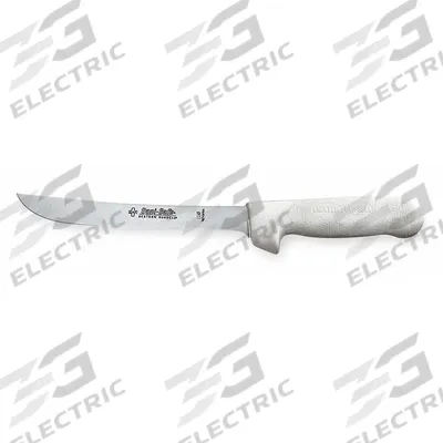 DEXTER RUSSELL Butcher/Skinning Knife: Stiff, 12 1/2 in Overall Lg, Steel Blade, White Handle - Breaking Knives