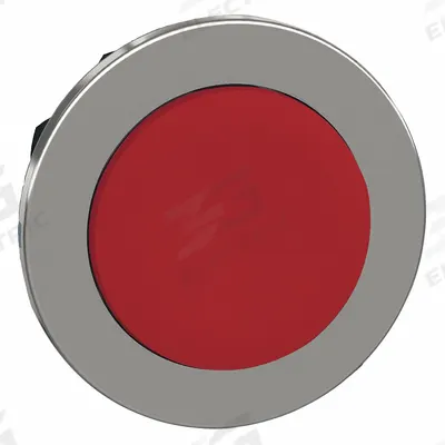 SCHNEIDER Extended Push Button: Red, 30 mm Mounting Size, Metallic - Extended-Length Push-Button Operators
