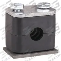 PARKER Vibration-Dampening Beta Clamp: Ribbed Bore, Steel Clamp, Polypropylene Cushion, For 1 Lines (MPN WP1064A)