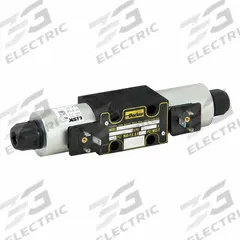 PARKER Hydraulic Directional Valve: 13.3 gpm Max Flow Rate, D03 NFPA Size, Three Positions, 24V DC (MPN D1VW009CNJW). Key specifications — attr1018253: PARKER; attr1018274: D03; attr1018249: D1VW009CNJW; attr1018289: D1VW.