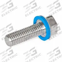 Hygienic Hex Head Screws: Stainless Steel, Fully Threaded, M16, 30 mm Fastener Lg, Grade 316L (MPN 1581-M16-30-PL-E). Key specifications — Brand: JW WINCO; Washer Type: FDA-Approved Pre-Mounted Sealing.