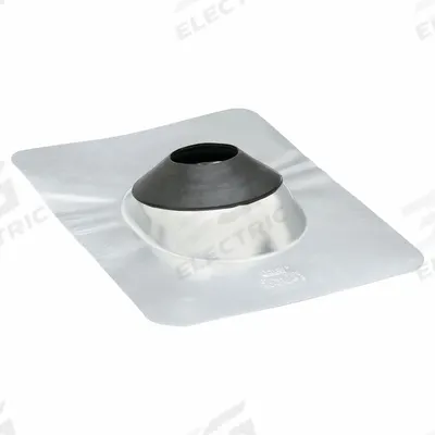 PORTALS PLUS Steel Roof Vent Pipe Flshng for 3"pipe: For Shingled Roof, Rectangular Base - Rectangular-Base Boots