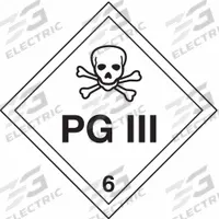 STRANCO INC DOT Container Placard: PG III, 10 3/4 in x 10 3/4 in, 10 3/4 in Label Ht, Placard, 10 PK (MPN DOTP-0105-V10). Key specifications — Brand: STRANCO INC; Message: PG III.