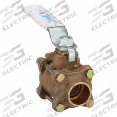 APOLLO Manual Two-Way Ball Valve: 1 in Size, Bronze, Straight, Sweat x Sweat, Full Port Ball Port (MPN 82LF24501). Key specifications — Brand: APOLLO; Handle: Lever.