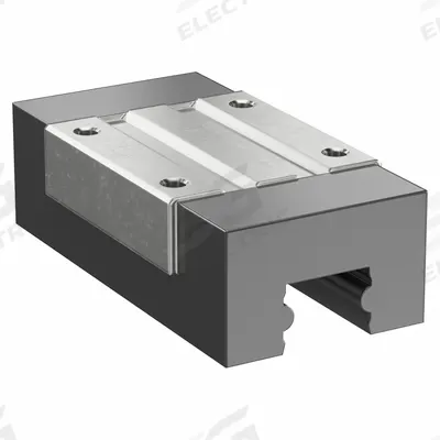NB Block: For 25 mm Rail Wd, Ball, Alulin Guide, 29.9 mm Carriage Ht, 48 mm Carriage Wd - NB Alulin Series Aluminum Runner Blocks