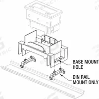 RED LION CUB5 or MLPS DIN Rail Base Mount Kit: Adapter, Label & Base Mount Kits, Adapter Kit (MPN BMK11000). Key specifications — Brand: RED LION; Manufacturer Part Number: BMK11000; Compatible with Mfr Model No.: CUB5/MLPS; Connection Type: Screw Terminal; Product Type: Adapter Kit; Accessory Type: Adapter, Label & Base Mount Kits.
