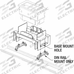 RED LION CUB5 or MLPS DIN Rail Base Mount Kit: Adapter, Label & Base Mount Kits, Adapter Kit (MPN BMK11000). Key specifications — Brand: RED LION; Manufacturer Part Number: BMK11000; Compatible with Mfr Model No.: CUB5/MLPS; Connection Type: Screw Terminal; Product Type: Adapter Kit; Accessory Type: Adapter, Label & Base Mount Kits.