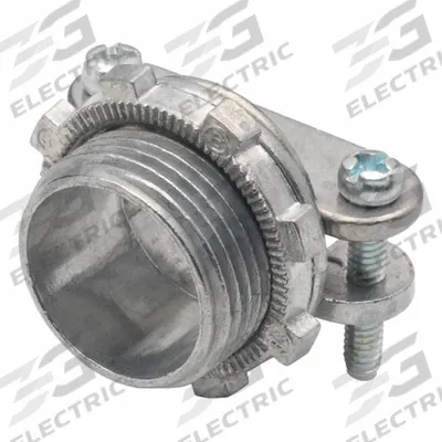 BRIDGEPORT Screw Strap Connector: Die-Cast Zinc - Threaded Metal Connectors