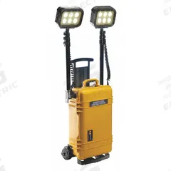 PELICAN Remote Area Lighting System: LED, 12,000 lm Max Brightness, 1 No. of Brightness Levels, IP54 (MPN 9460M). Key specifications — Operating Voltage: 12V DC; Frame Color: Yellow; Brand: PELICAN.