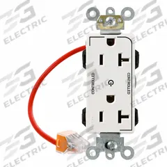 LEVITON Plugs and Receptacles: Duplex, 5-20, White, 125V AC, 20 A, 2 Pole / 3 Wire (MPN M1636-2SW)