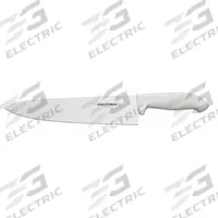 DEXTER RUSSELL Cooks Knife: Straight, 15 in Overall Lg, Steel Blade, Rubber Handle, Black Handle (MPN 24163). Key specifications — Sub-brand: SofGrip; Brand: DEXTER RUSSELL; Blade Material: Steel; Blade Type: Straight; Edge Style: Honed Edge; Handle Color: Black; Handle Material: Rubber; Knife Type: Chef's Knife.