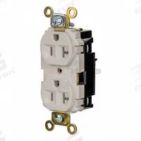 HUBBELL Receptacle: Duplex, 5-20, Light Almond, 125V AC, 20 A, 2 Pole / 3 Wire (MPN HBL5362STLA)